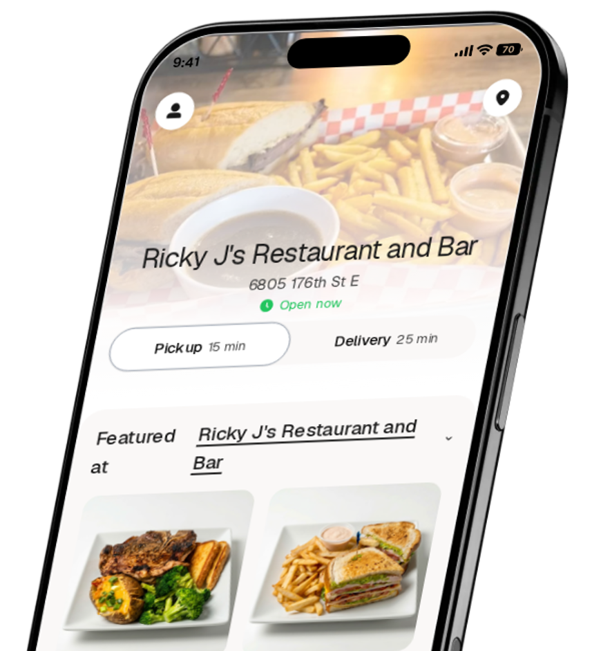 Ricky J's Restaurant and Bar app preview